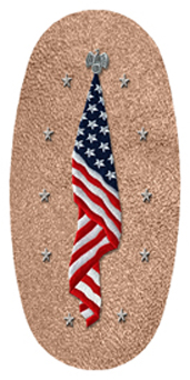 DASOV 421 SH BZ Flag at Rest Shimmer Bronze